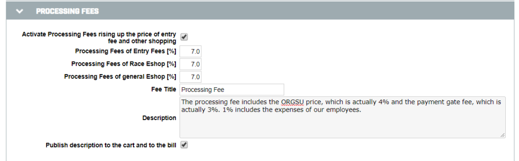 Save money of online registrations. Employ Orgsu and hire your own payment gateway like PayPal or Stripe is. The low processing fee is obvious. Orgsu allows publishing of the processing fees as well. 